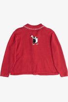 Vintage Cute Penguins Ugly Christmas Cardigan Sweater (1990s)