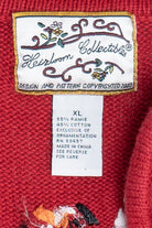 Vintage Cute Penguins Ugly Christmas Cardigan Sweater (1990s)