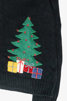 Presents Delivery Vintage Ugly Christmas Zip Sweater (1990s)