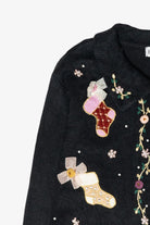 Floral Stockings Vintage Ugly Christmas Sweater (2000s)