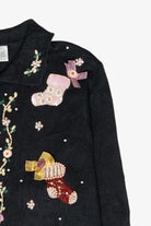 Floral Stockings Vintage Ugly Christmas Sweater (2000s)