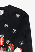 Presents Stack Vintage Ugly Christmas Zip Cardigan (2000s)