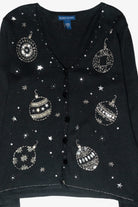 Sparkle Ornaments Vintage Ugly Christmas Cardigan (2000s)