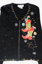Cowboy Boots Vintage Ugly Christmas Sweater (2000s)