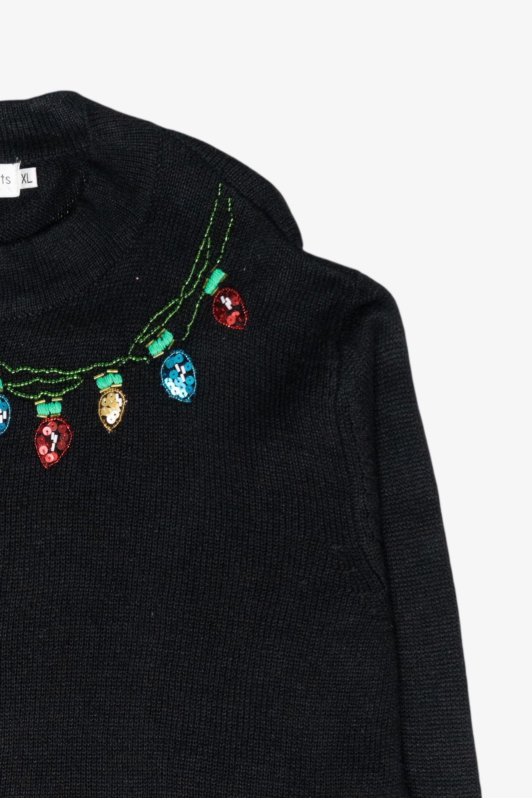 String Lights Vintage Ugly Christmas Sweater (2000s)
