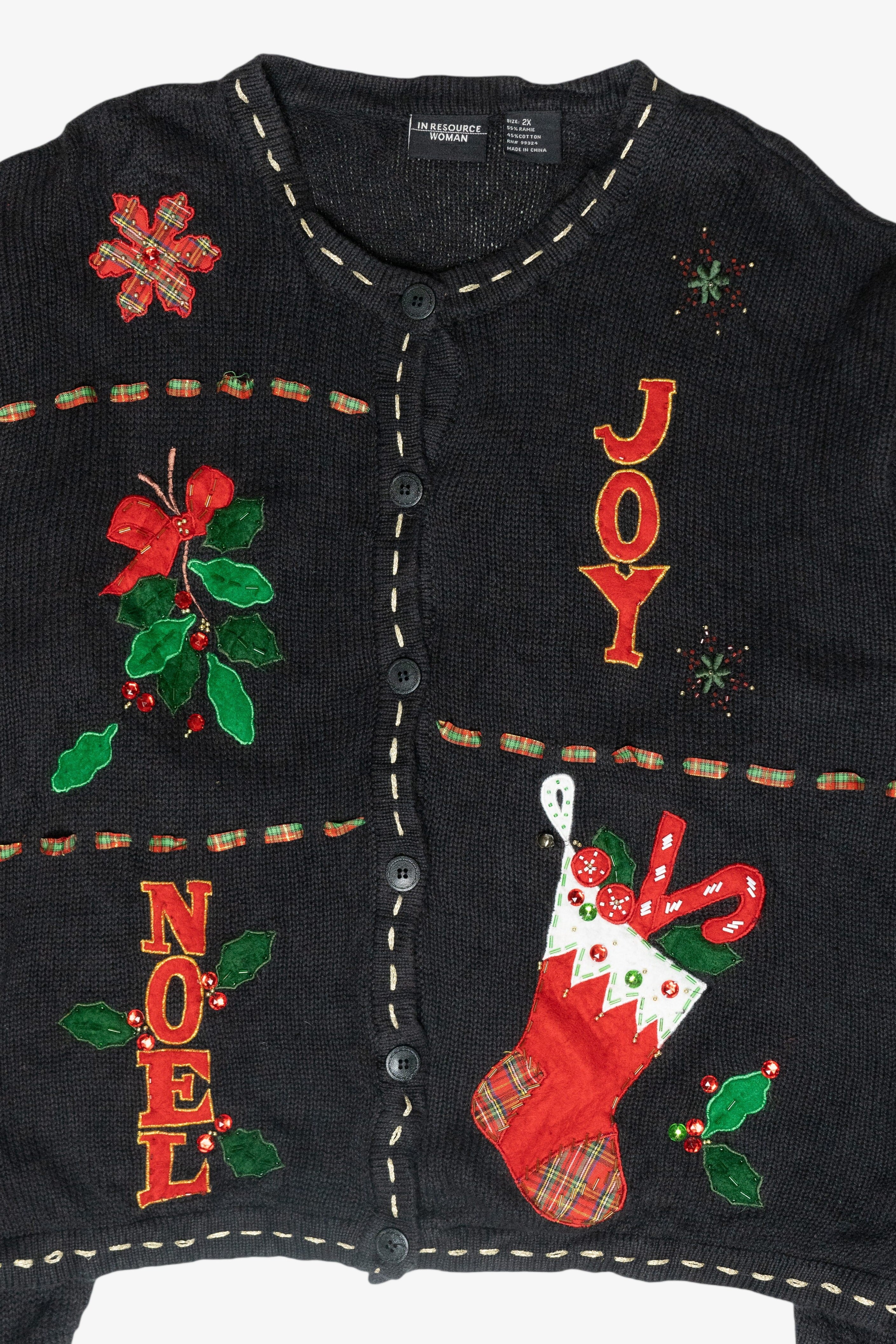 Joy Vintage Ugly Christmas Cardigan (2000s)