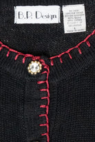 Animal Print Snowmen Vintage Ugly Christmas Cardigan (2000s)