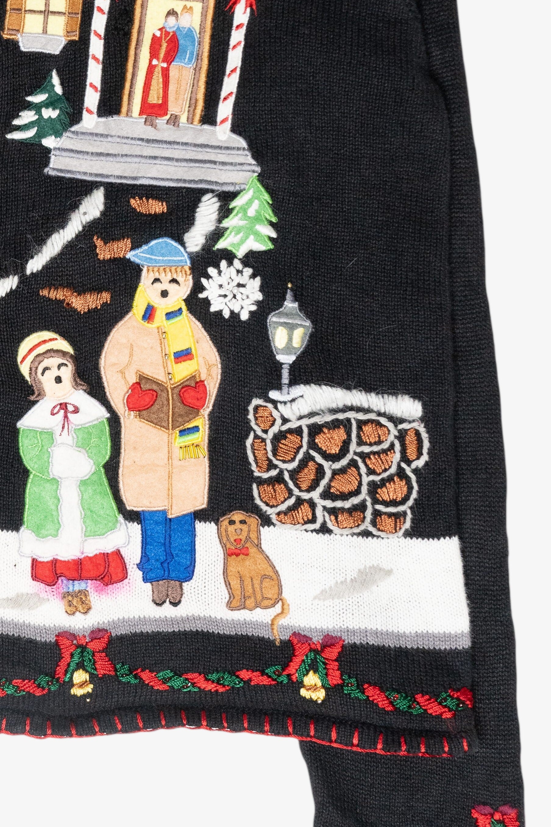 Carolers Vintage Ugly Christmas Cardigan (2000s)