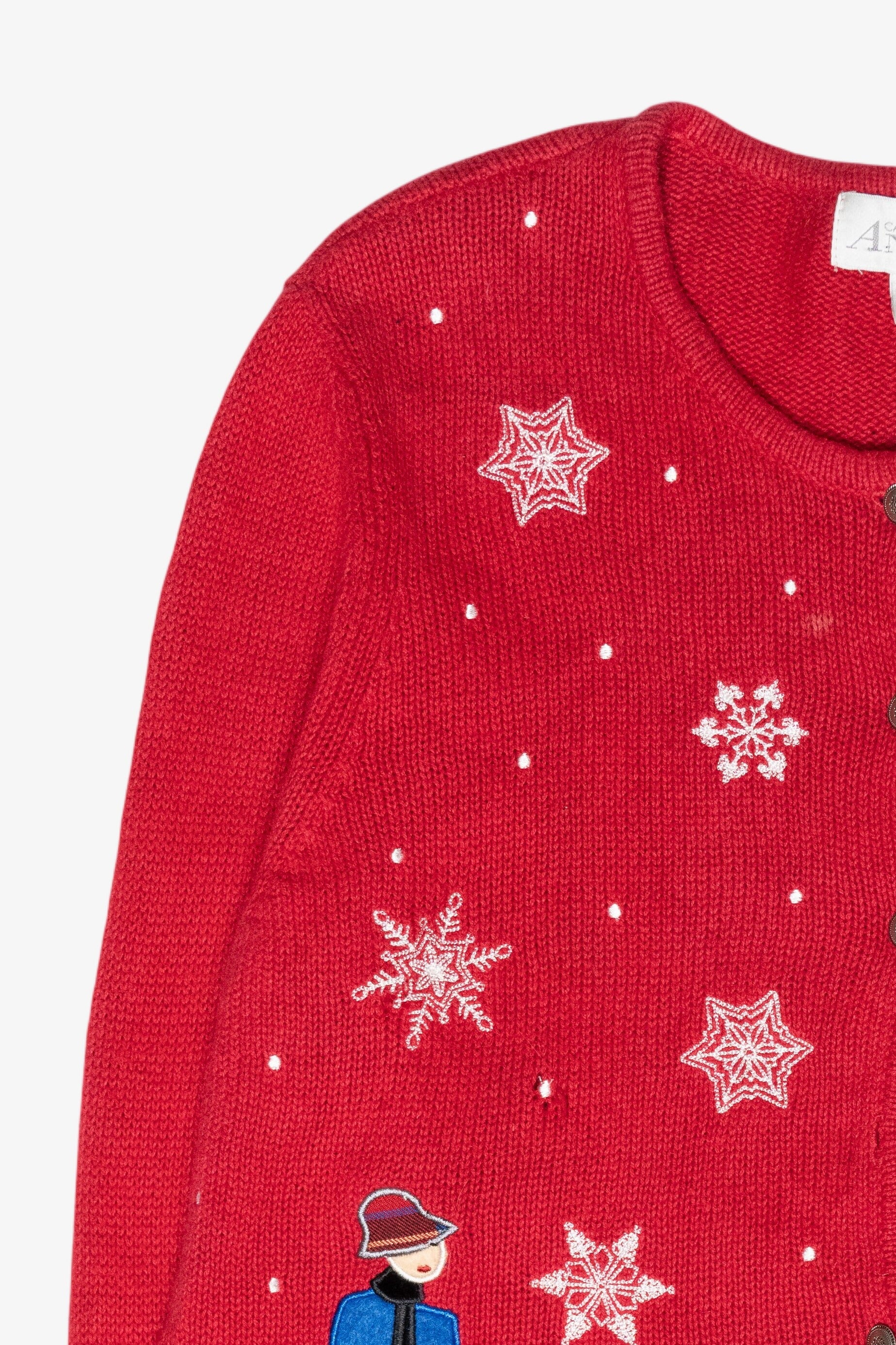 Dog Walk Vintage Ugly Christmas Cardigan (2000s)