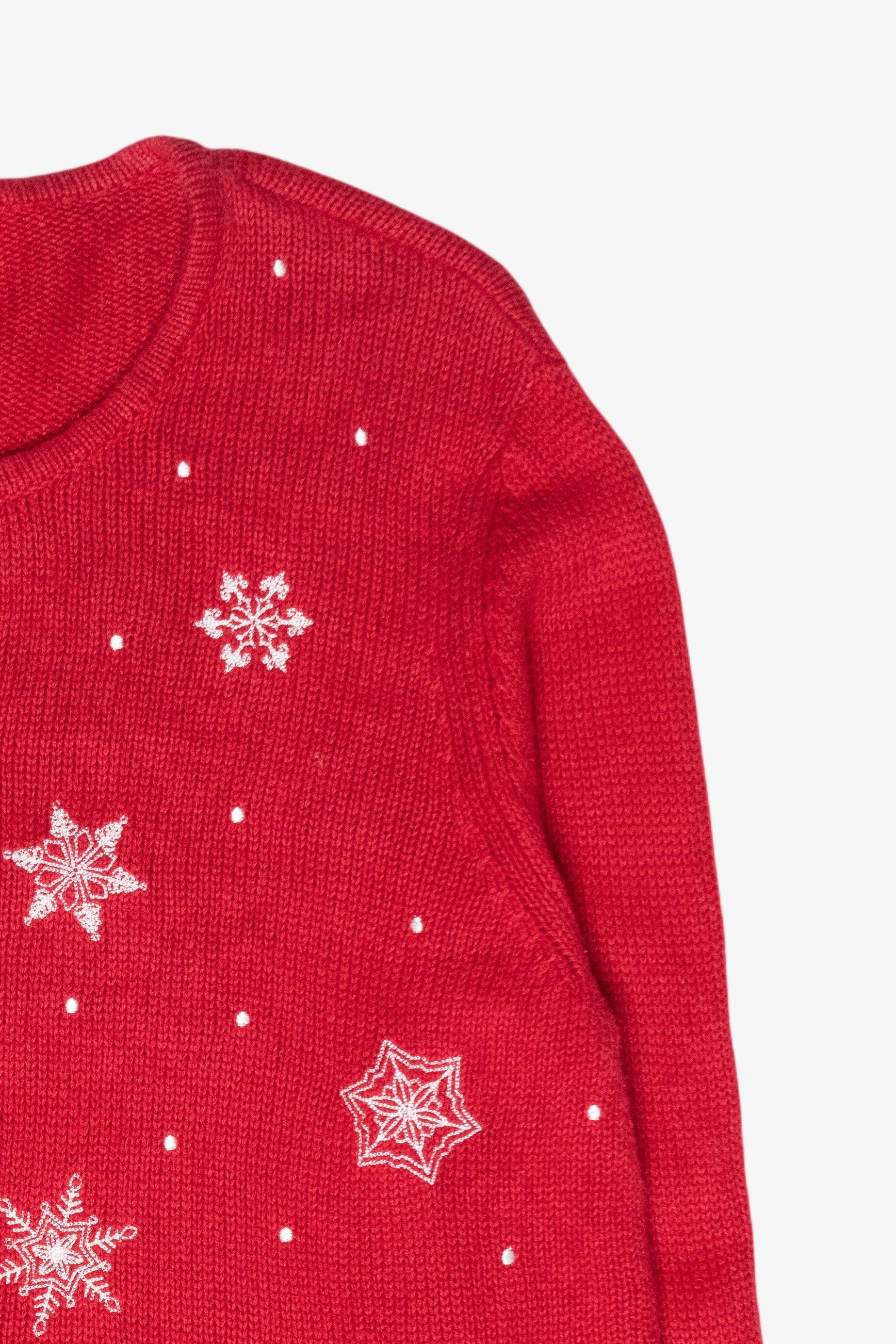 Dog Walk Vintage Ugly Christmas Cardigan (2000s)
