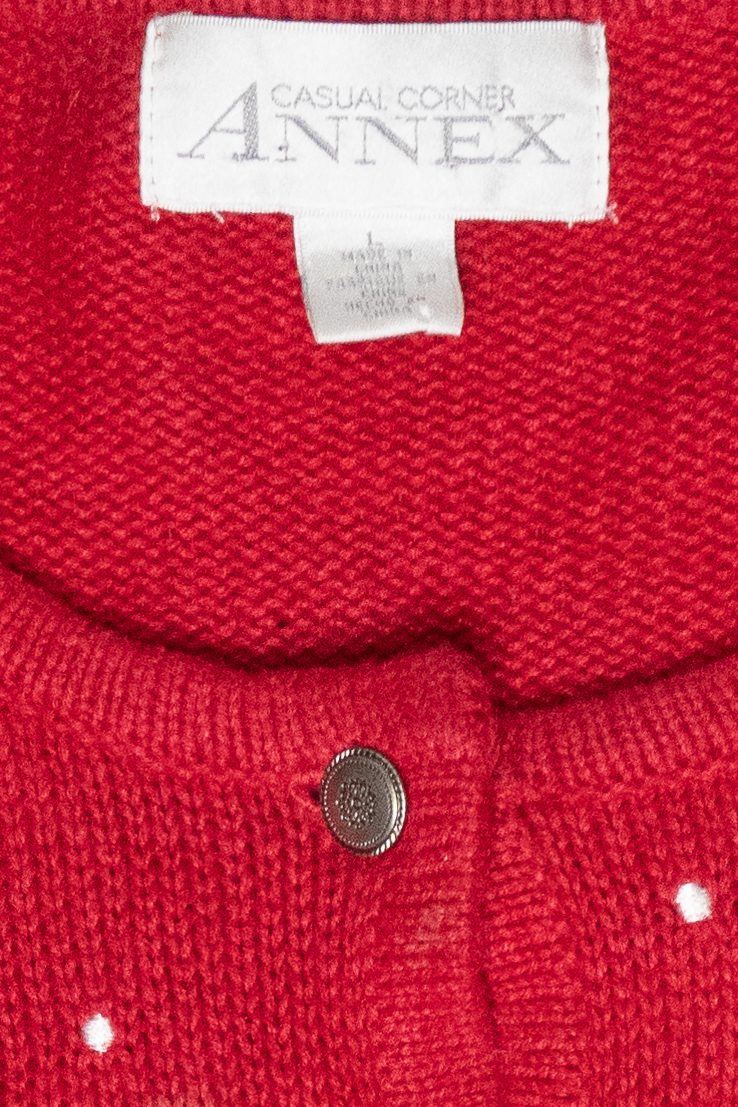Dog Walk Vintage Ugly Christmas Cardigan (2000s)