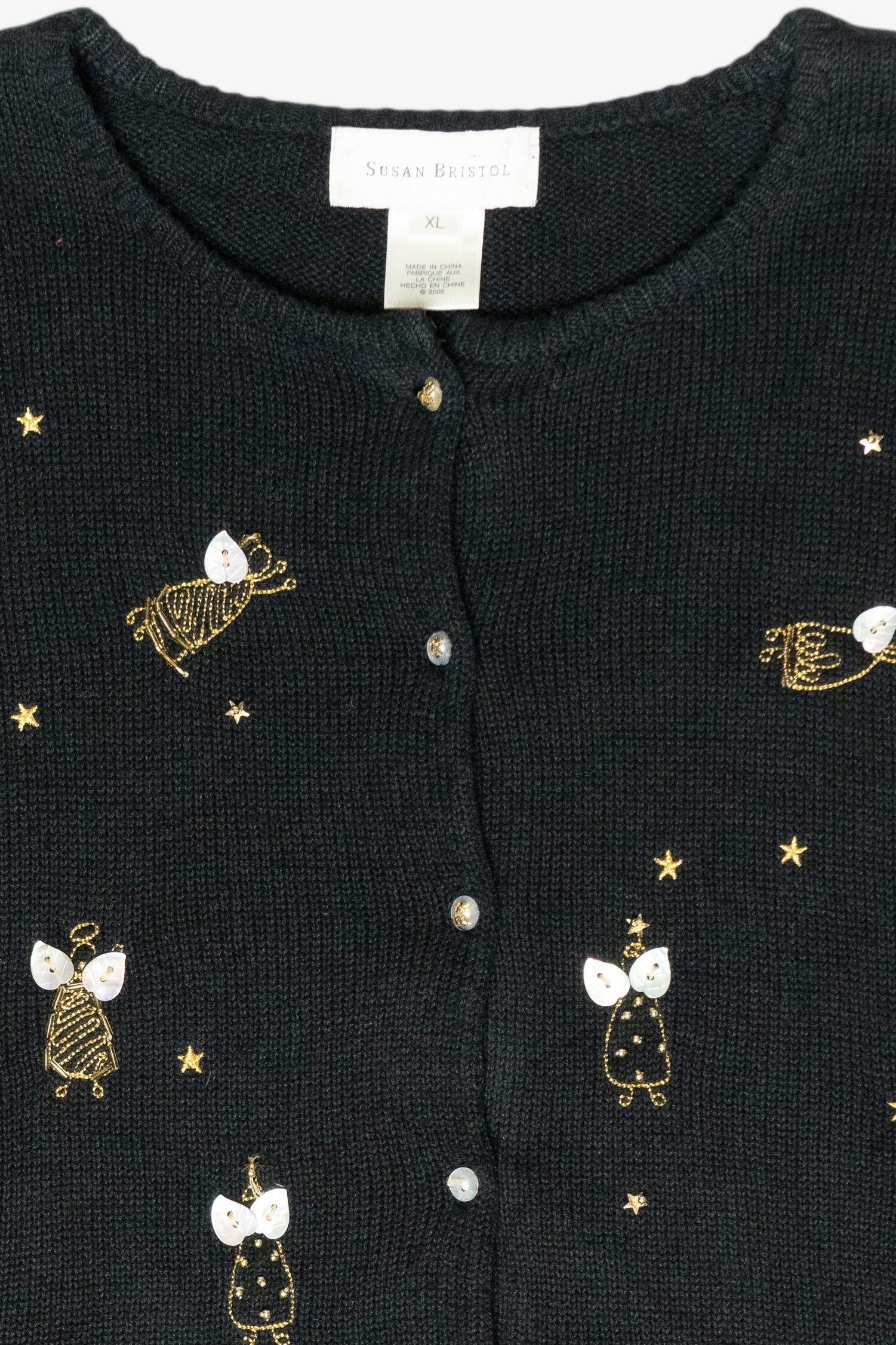 Mini Angels Vintage Ugly Christmas Cardigan (2000s)