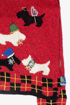 Festive Dogs Vintage Ugly Christmas Sweater (1990s)
