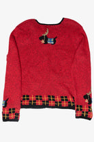 Festive Dogs Vintage Ugly Christmas Sweater (1990s)