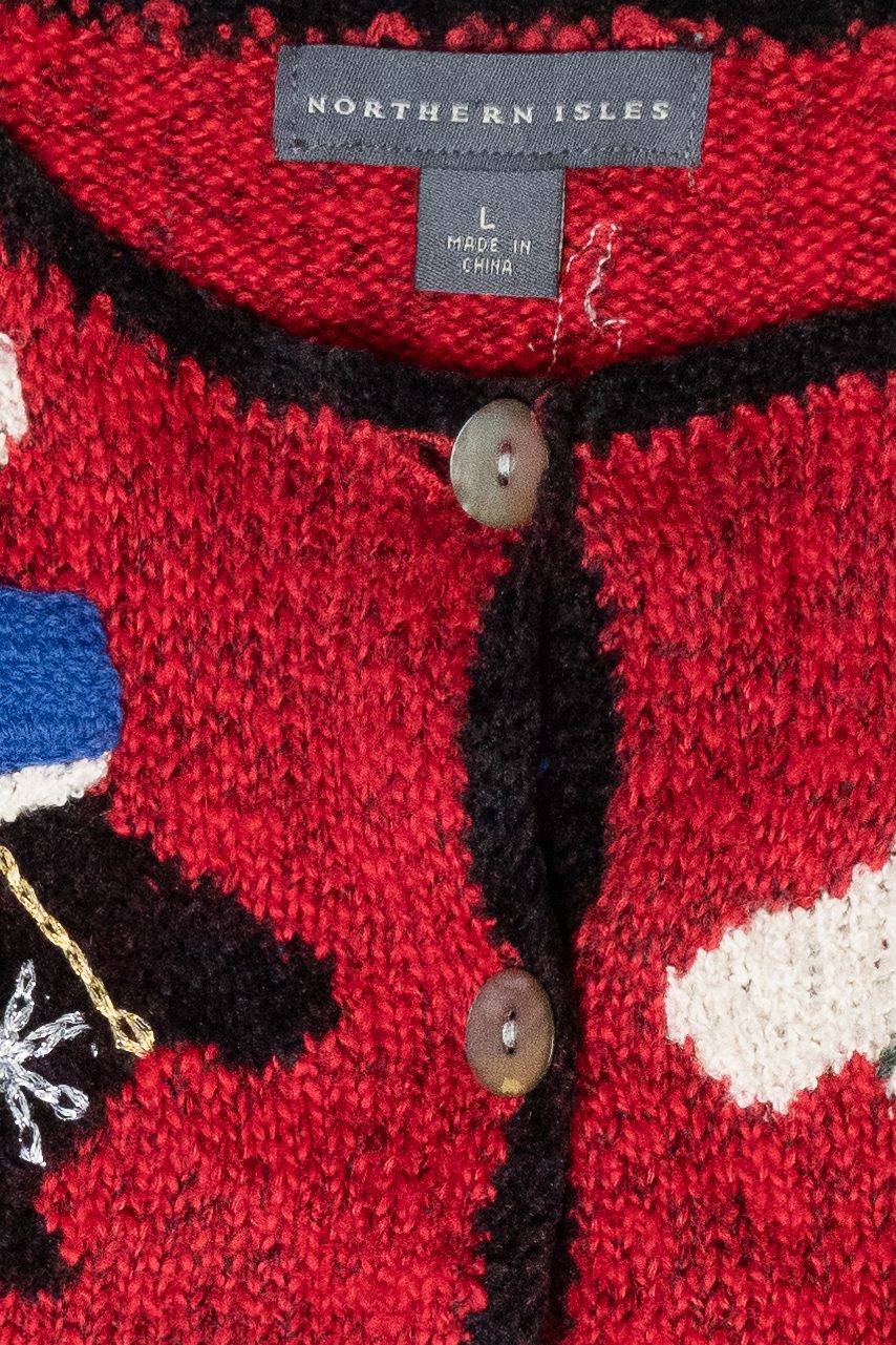 Festive Dogs Vintage Ugly Christmas Sweater (1990s)
