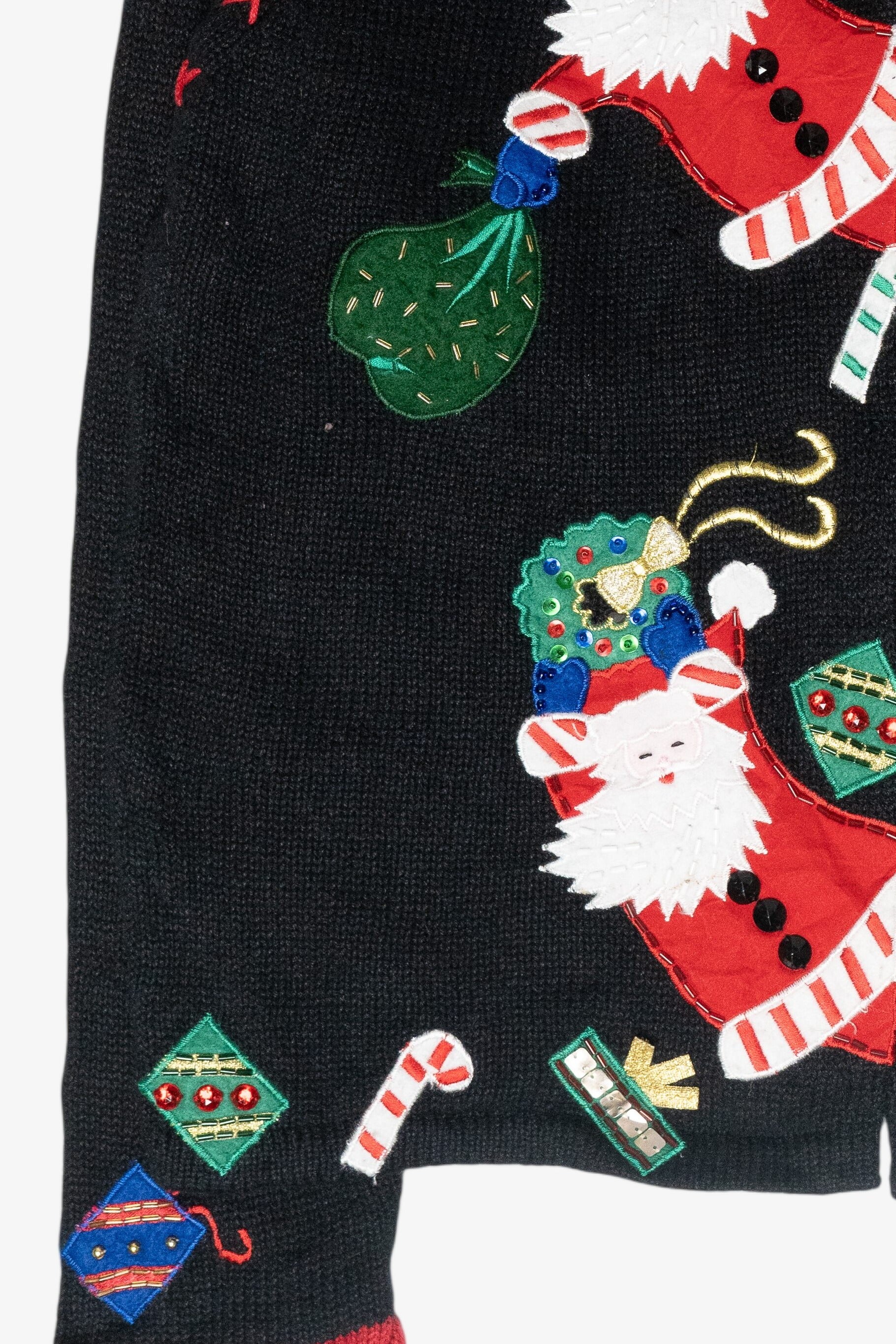 Goofy Santas Vintage Ugly Christmas Sweater (2000s)