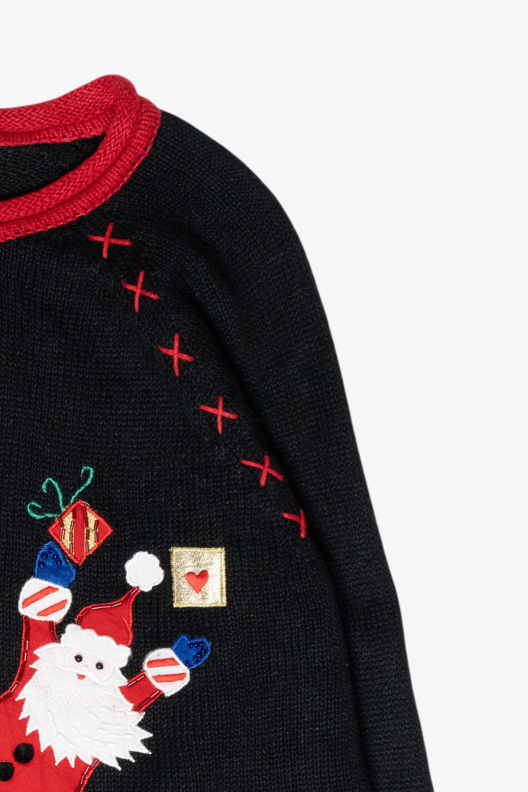 Goofy Santas Vintage Ugly Christmas Sweater (2000s)