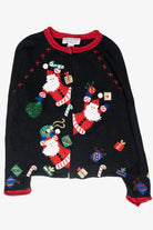 Goofy Santas Vintage Ugly Christmas Sweater (2000s)