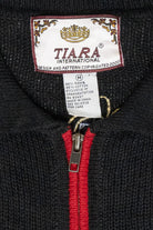 Starry Winter Village Vintage Christmas Zip Cardigan (2000s)