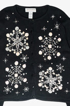 Snowflakes Vintage Ugly Christmas Cardigan (2000s)