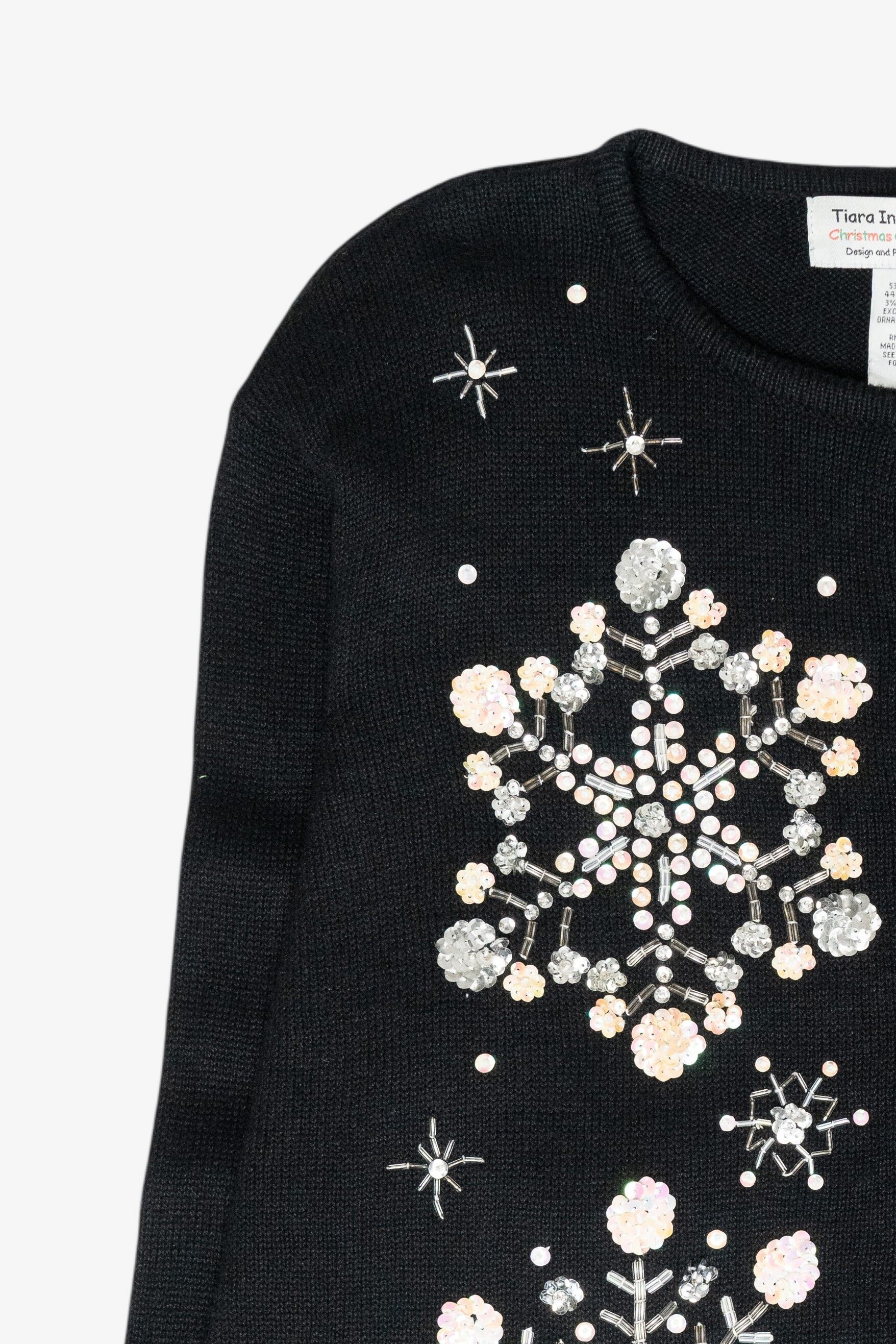 Snowflakes Vintage Ugly Christmas Cardigan (2000s)