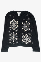 Snowflakes Vintage Ugly Christmas Cardigan (2000s)