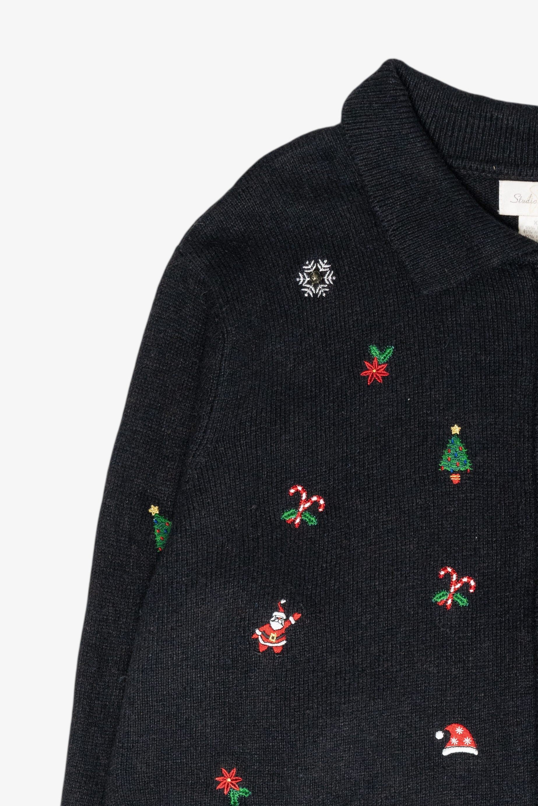 Mini Icons Vintage Ugly Christmas Zip Cardigan (1990s)