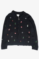 Mini Icons Vintage Ugly Christmas Zip Cardigan (1990s)