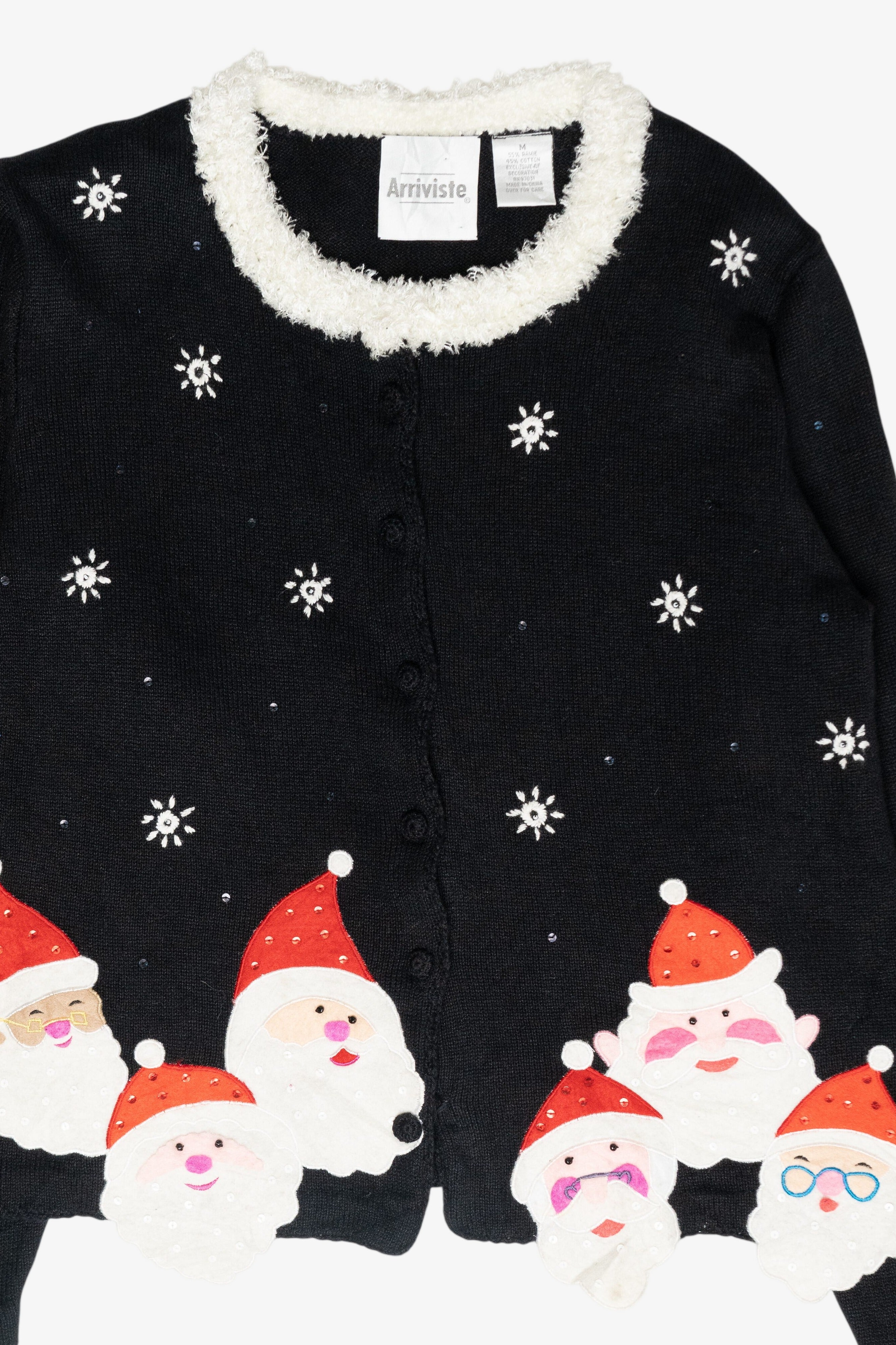 Jolly Santas Vintage Ugly Christmas Sweater (2000s)