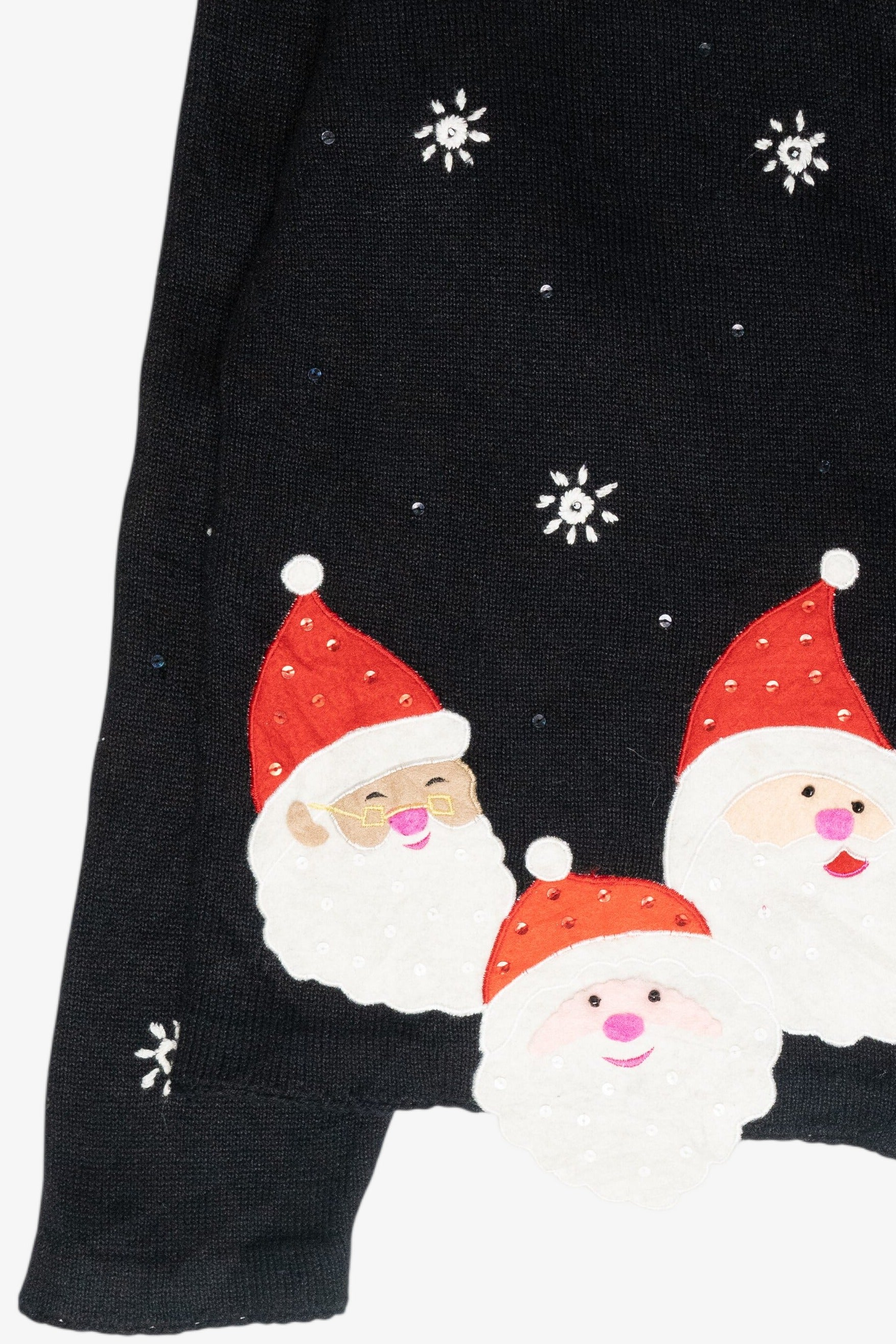 Jolly Santas Vintage Ugly Christmas Sweater (2000s)
