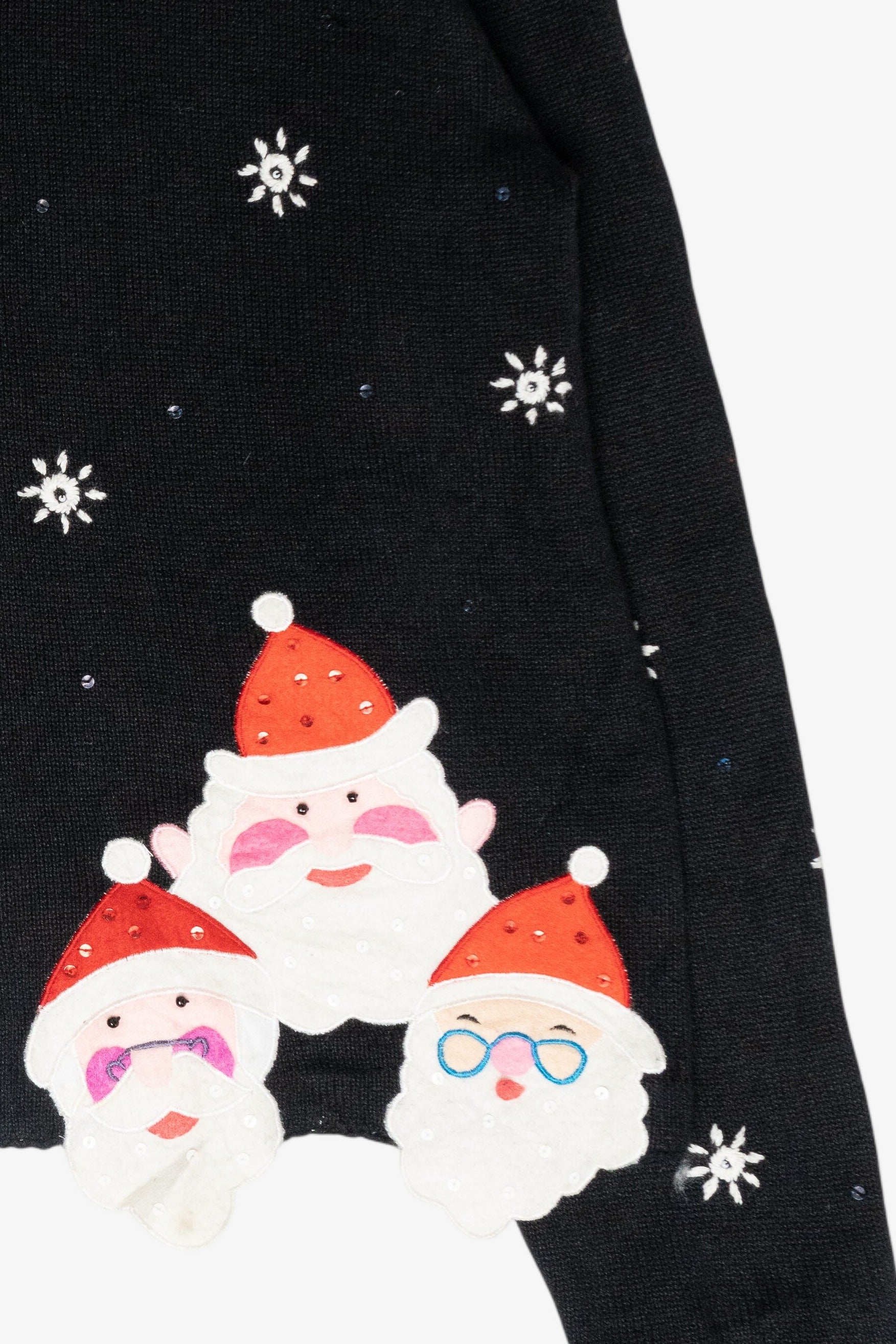 Jolly Santas Vintage Ugly Christmas Sweater (2000s)