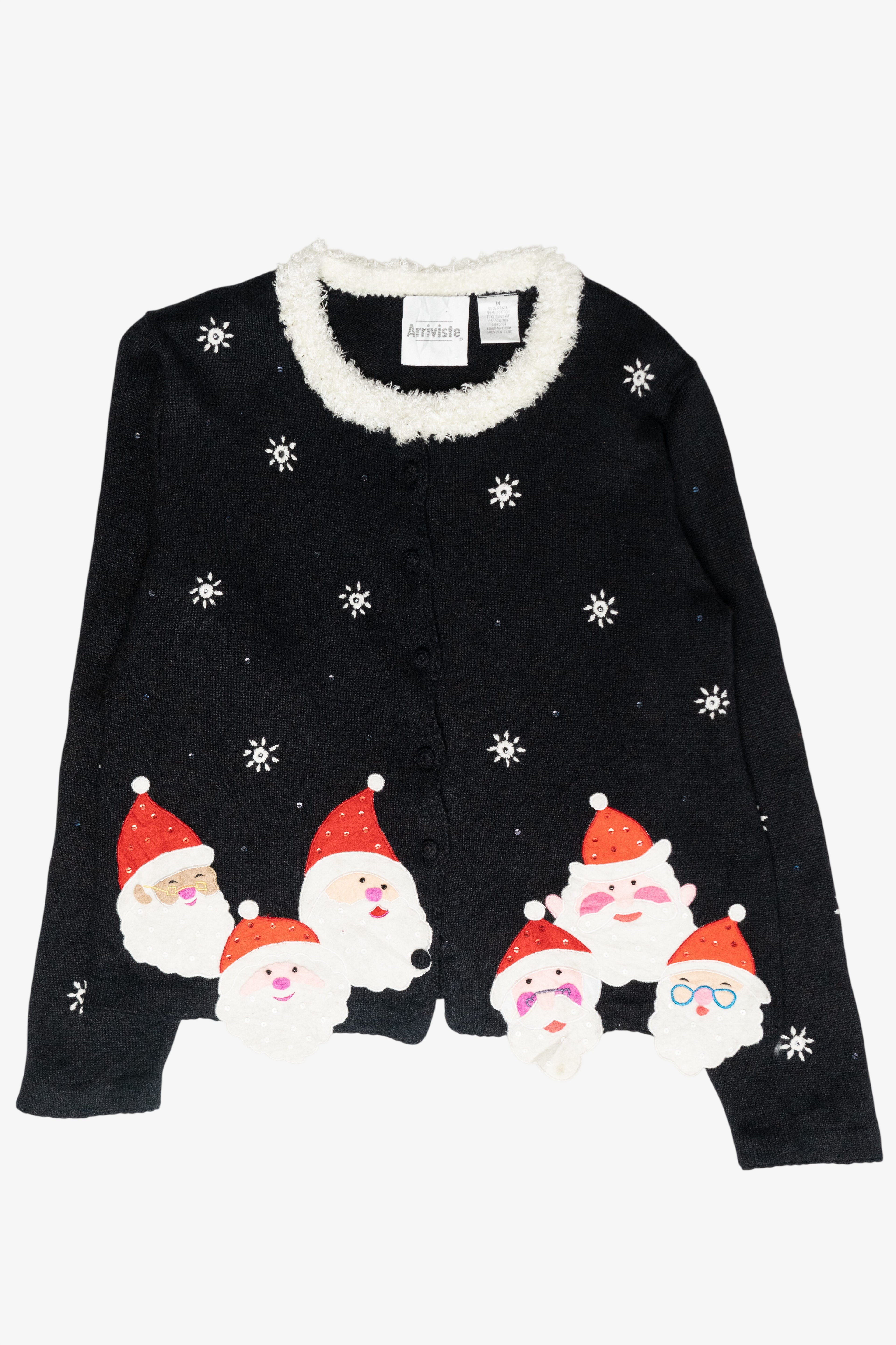 Jolly Santas Vintage Ugly Christmas Sweater (2000s)