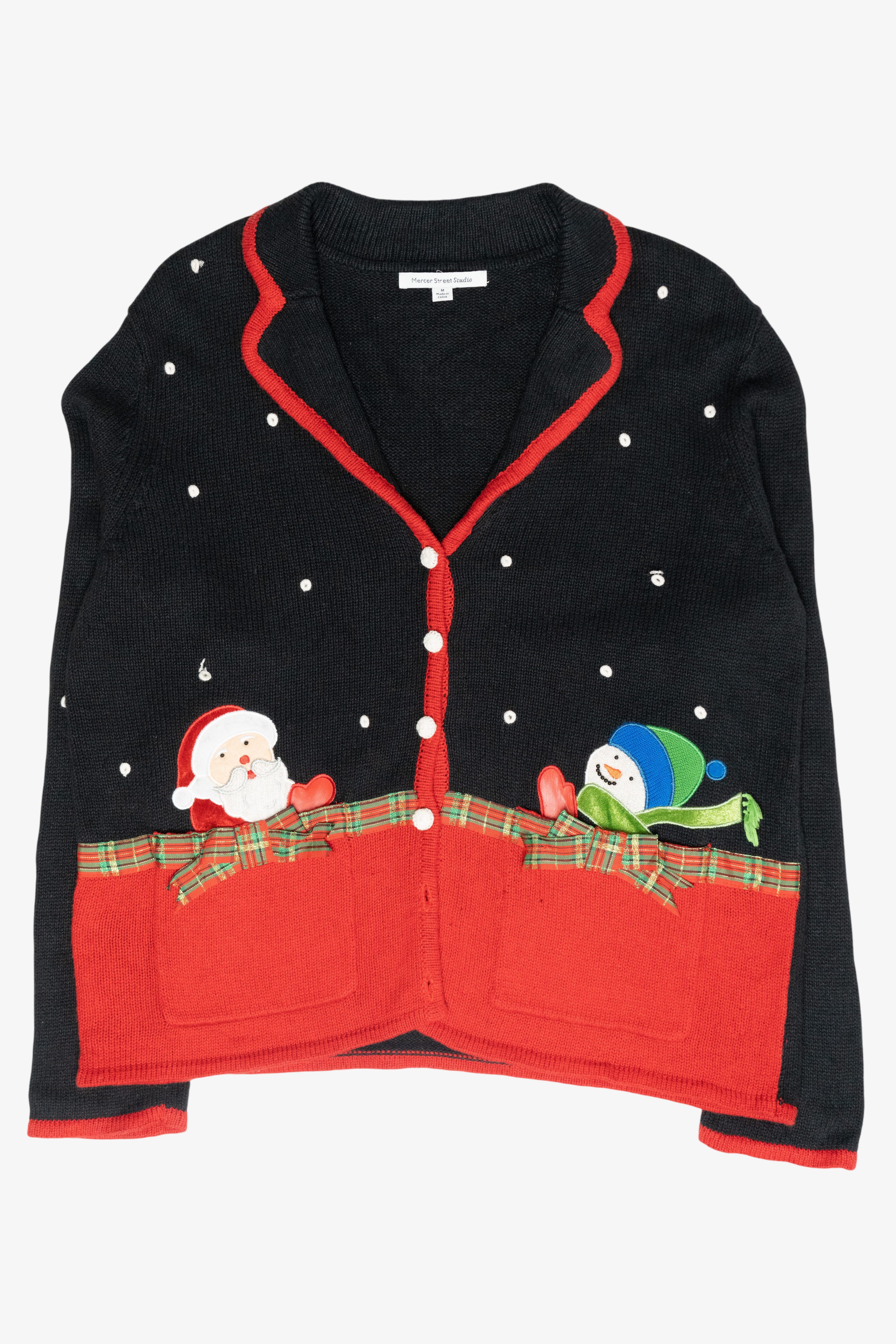 Peek-A-Boo Pocket Vintage Ugly Christmas Sweater (2000s)