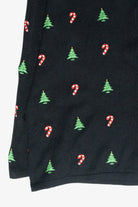 Candy Canes & Trees Mini Vintage Ugly Christmas Cardigan (1990s)