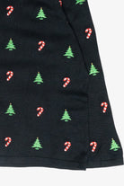 Candy Canes & Trees Mini Vintage Ugly Christmas Cardigan (1990s)