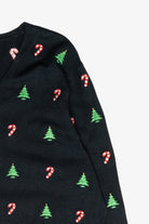 Candy Canes & Trees Mini Vintage Ugly Christmas Cardigan (1990s)