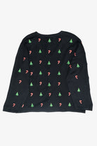 Candy Canes & Trees Mini Vintage Ugly Christmas Cardigan (1990s)