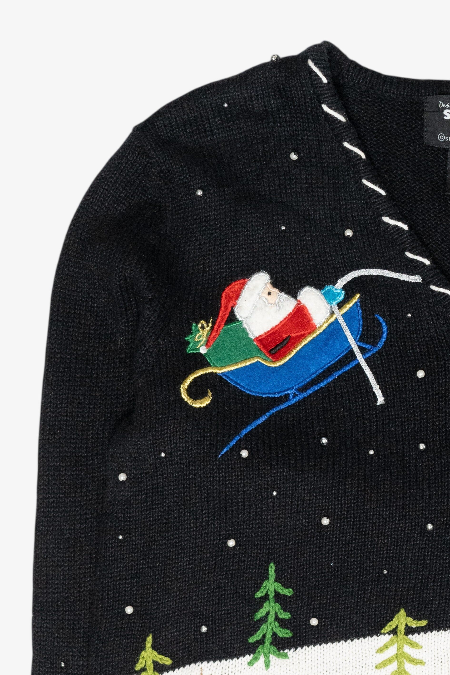 Sleigh Ride Vintage Ugly Christmas Sweater (2000s)