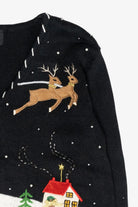 Sleigh Ride Vintage Ugly Christmas Sweater (2000s)