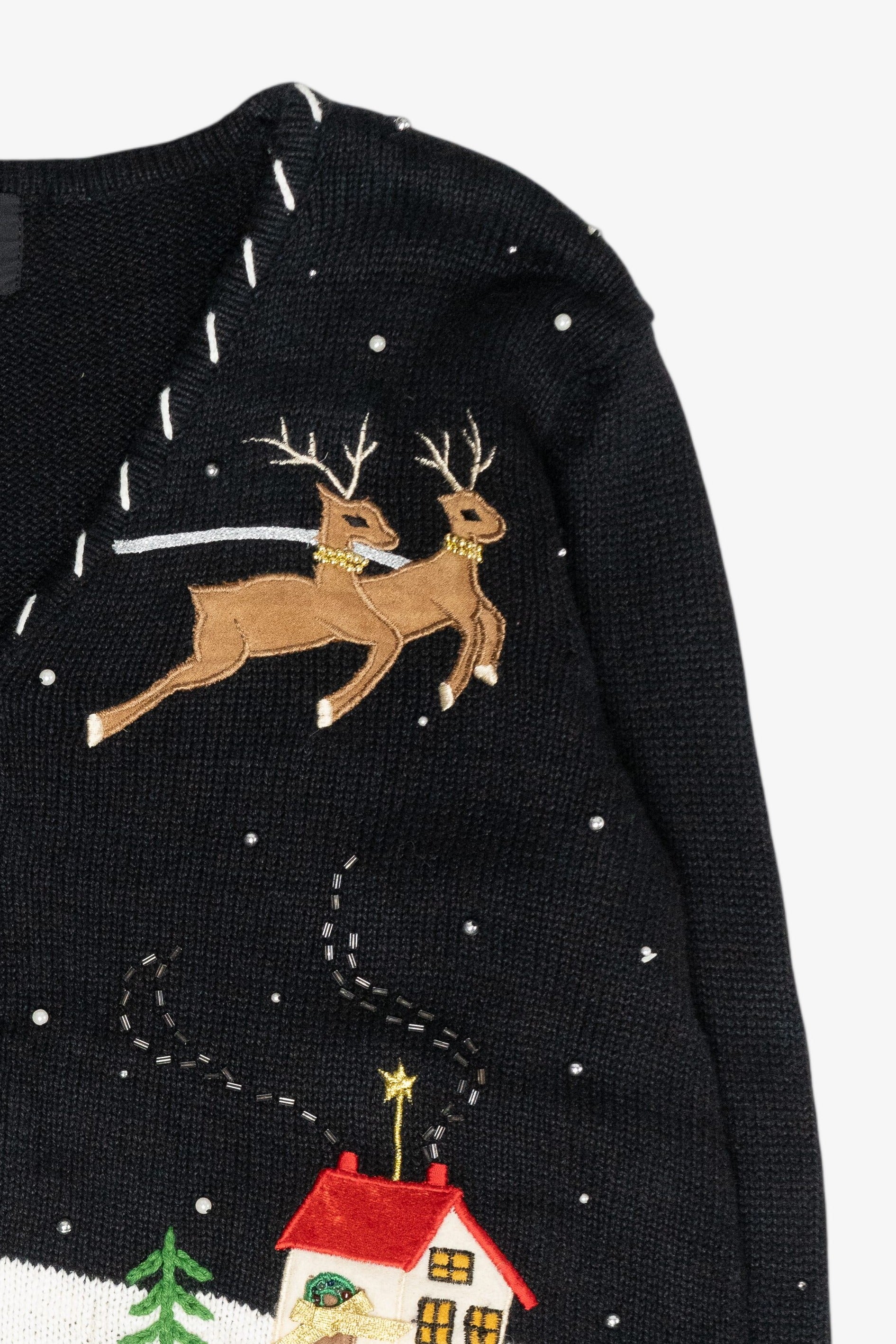 Sleigh Ride Vintage Ugly Christmas Sweater (2000s)