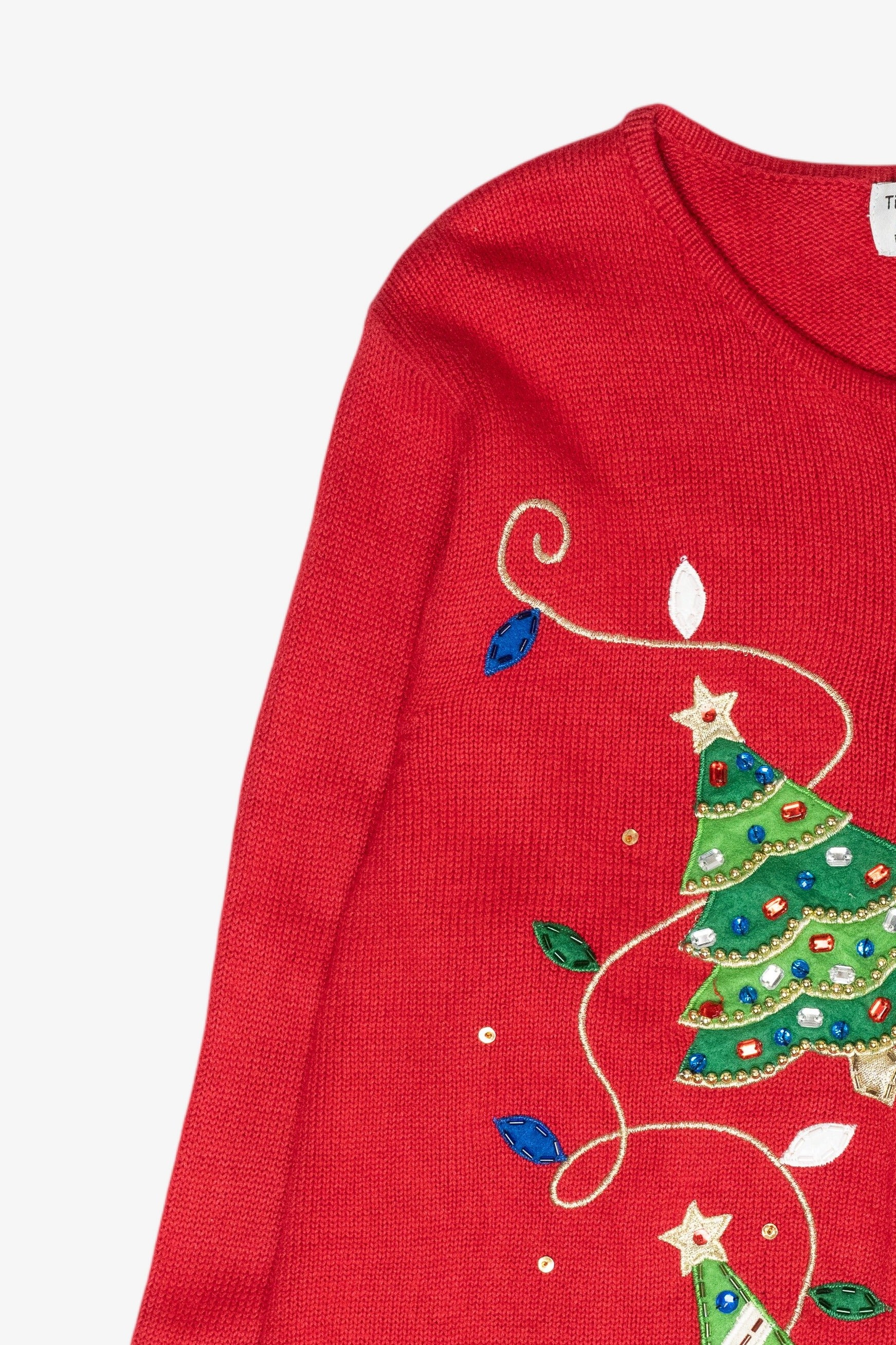 Trees Vintage Ugly Christmas Cardigan (2000s)