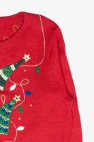 Trees Vintage Ugly Christmas Cardigan (2000s)