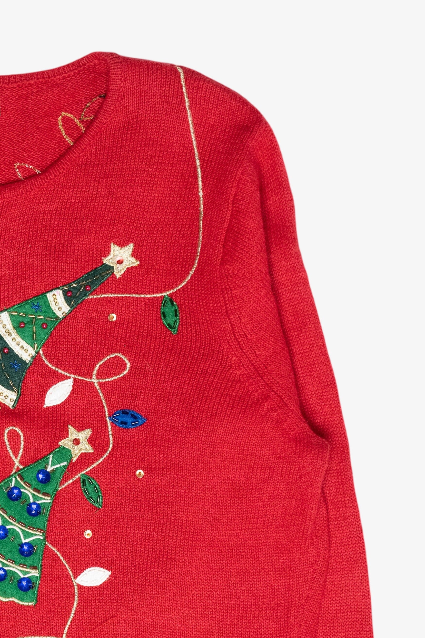Trees Vintage Ugly Christmas Cardigan (2000s)