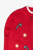 Goofy Reindeer Vintage Ugly Christmas Cardigan (2000s)