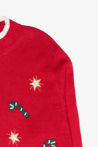 Goofy Reindeer Vintage Ugly Christmas Cardigan (2000s)