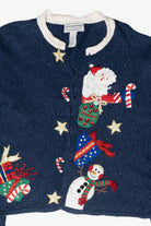Silly Santa Vintage Ugly Christmas Cardigan (2000s)