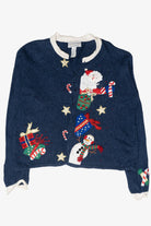 Silly Santa Vintage Ugly Christmas Cardigan (2000s)