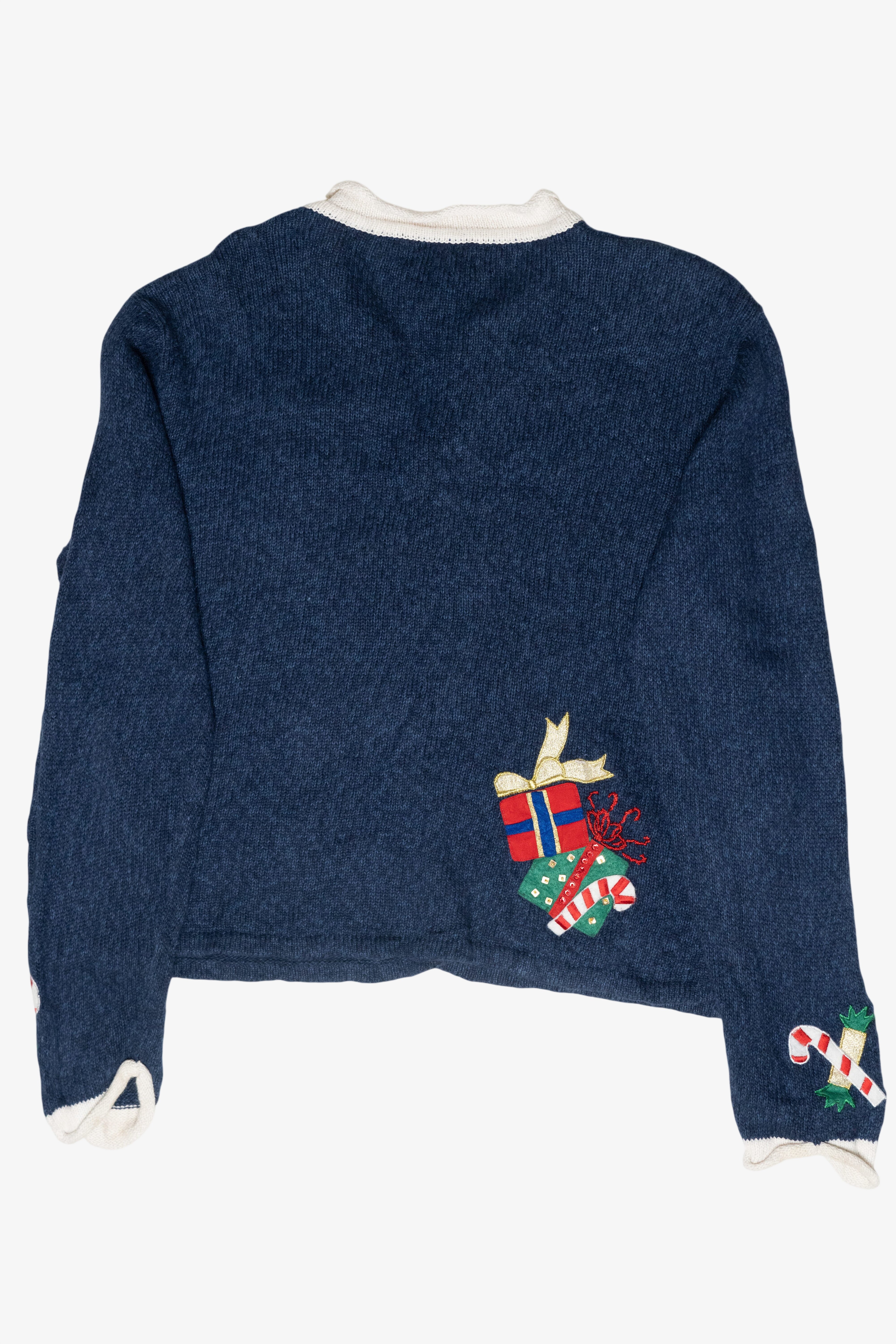 Silly Santa Vintage Ugly Christmas Cardigan (2000s)