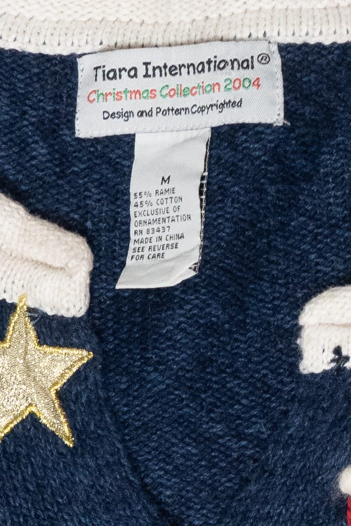 Silly Santa Vintage Ugly Christmas Cardigan (2000s)