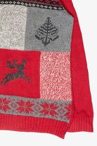 Reindeer Fair Isle Vintage Ugly Christmas Cardigan (1990s)